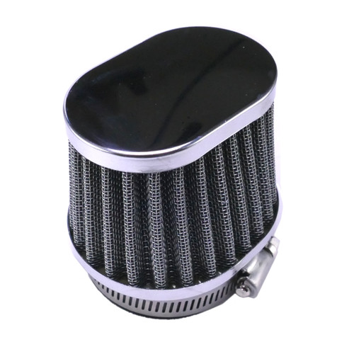 56mm luftfilter chrome - 54-56mm, oval